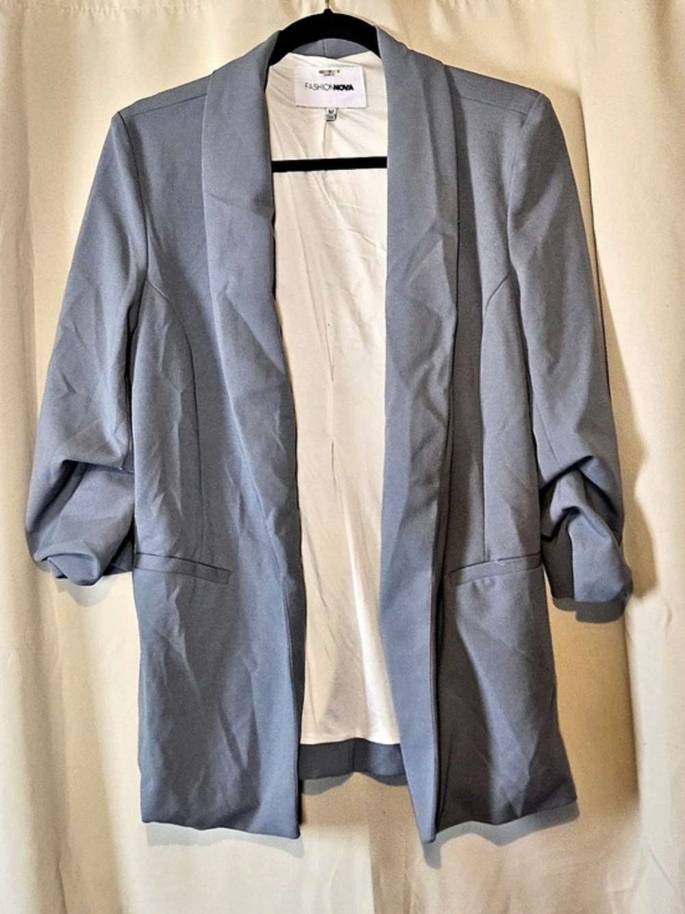 Fashion Nova Women's Blazer in Blue Size Medium Like New